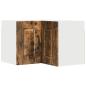 Preview: Wand-Eckschrank PORTO Geräucherte Eiche 57 x 57 x 40 cm
