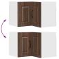 Preview: Küchenwandschrank mit Regal Braun Eichen-Optik 57 x 57 x 40 cm