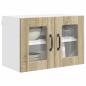 Preview: ARDEBO.de - Küchenwandschrank mit Regal 2 pcs Sonoma-Eiche 60 x 31 x 40 cm