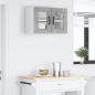Preview: Wandglas-Schrank PORTO Betongrau 60 x 31 x 40 cm Holzwerkstoff