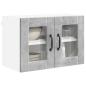 Preview: Küchenwandschrank mit Regal 2 pcs Beton Grau 60 x 31 x 40 cm