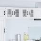 Preview: ARDEBO.de - Wandglas-Schrank PORTO Hochglanz Weiß 60 x 31 x 40 cm