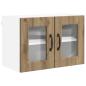 Preview: Küchenwandschrank mit Regal 2 pcs Artisan-Eiche 60 x 31 x 40 cm