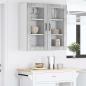 Preview: Küchenwandschrank mit Regal 2 pcs Beton Grau 40 x 31 x 80 cm