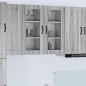 Preview: ARDEBO.de - Wandglas-Schrank PORTO Graues Sonoma 40 x 31 x 80 cm