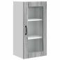 Preview: Wandglas-Schrank PORTO Graues Sonoma 40 x 31 x 80 cm