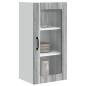 Preview: Wandglas-Schrank PORTO Graues Sonoma 40 x 31 x 80 cm