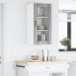Preview: Wandglas-Schrank PORTO Graues Sonoma 40 x 31 x 80 cm