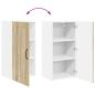 Preview: Küchenwandschrank Sonoma-Eiche 40 x 31 x 80 cm Holzwerkstoff