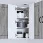 Preview: Wand-Eckschrank PORTO Graues Sonoma 57 x 57 x 80 cm