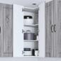 Preview: Küchenwandschrank Graues Sonoma 57 x 57 x 100 cm Holzwerkstoff