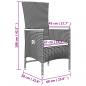 Preview: 3-tlg. Garten-Lounge-Set Grau Poly Rattan & Massivholz Akazie