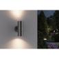 Preview: Paulmann Außenwandleuchte Flame IP44 60mm max. 2x10W 230V, Edelstahl gebürstet (94331)
