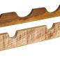 Preview: ARDEBO.de - Weinregal Braun 100 x 45 x 33 cm Massives grobes Mangoholz