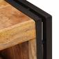 Preview: Weinregal Braun 100 x 45 x 33 cm Massives grobes Mangoholz