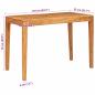 Preview: Esstisch Braun 110 x 55 x 76 cm Massivholz Akazie