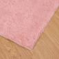 Preview: Kunstfell Hasen Teppich Rosa 120 x 170 cm Polyester