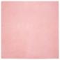 Preview: Kunstfell Hasen Teppich Rosa 120 x 120 cm Polyester