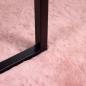 Preview: ARDEBO.de - Kunstfell Hasen Teppich Rosa 240 x 240 cm Polyester