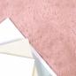 Preview: Kunstfell Hasen Teppich Rosa 240 x 240 cm Polyester