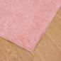 Preview: Kunstfell Hasen Teppich Rosa 240 x 240 cm Polyester