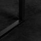 Preview: Kunstfell Hasen Teppich Schwarz 240 x 240 cm Polyester