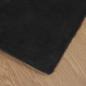 Preview: Kunstfell Hasen Teppich Schwarz 240 x 240 cm Polyester