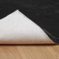 Preview: Kunstfell Hasen Teppich Schwarz 240 x 240 cm Polyester