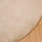 Preview: Rutschfester Teppich aus Kunstkaninchenfell OLITE Taupe