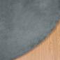 Preview: Kunstfell Hasen Teppich Anthrazit Ø 160 cm Polyester