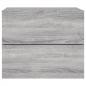 Preview: Wand-Nachttische mit LED-Leuchten 2 Stk. Grau Sonoma