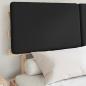 Preview: Bettgestell mit gepolstertem Kopfteil Schwarz 160 x 200 cm