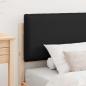 Preview: Bettgestell mit gepolstertem Kopfteil Schwarz 100 x 200 cm