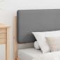 Preview: Bettgestell mit gepolstertem Kopfteil Hellgrau 75 x 190 cm