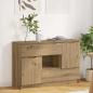 Preview: ARDEBO.de - Sideboard Artisan-Eiche 100 x 30 x 65,6 Holzwerkstoff