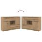 Preview: Sideboard Artisan-Eiche 100 x 30 x 65,6 Holzwerkstoff