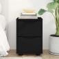 Preview: Nachttisch Schwarz 30,5 x 30 x 43 cm Holzwerkstoff