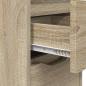 Preview: Nachttisch Sonoma-Eiche 30,5 x 30 x 43 cm Holzwerkstoff