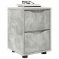 Preview: Nachttisch Beton Grau 30,5 x 30 x 43 cm Holzwerkstoff