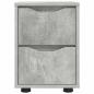 Preview: Nachttische 2 pcs Beton Grau 30,5 x 30 x 43 cm Holzwerkstoff
