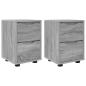 Preview: Nachttische 2 pcs Graues Sonoma 30,5 x 30 x 43 cm Holzwerkstoff
