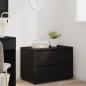 Preview: Aufbewahrungsschrank 80 x 48 x 57 cm Holzwerkstoff Schwarz