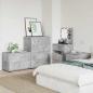 Preview: Aufbewahrungsschrank Beton Grau 80 x 48 x 57 cm Holzwerkstoff