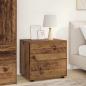 Preview: ARDEBO.de - Aufbewahrungsschrank 60 x 48 x 57 cm Holzwerkstoff Altholz