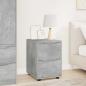 Preview: ARDEBO.de - Aufbewahrungsschrank 40 x 48 x 57 cm Holzwerkstoff Betongrau