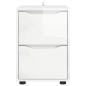 Preview: Aufbewahrungsschrank Hochglanz Weiß 40 x 48 x 57 cm