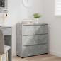 Preview: Aufbewahrungsschrank 80 x 31 x 81 cm Holzwerkstoff Betongrau