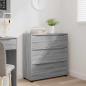 Preview: Aufbewahrungsschrank 80 x 31 x 81 cm Holzwerkstoff Sonoma-Grau