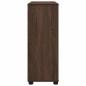 Preview: Aufbewahrungsschrank Braun Eichen-Optik 80 x 31 x 81 cm