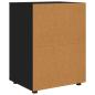 Preview: Aufbewahrungsschrank Schwarz 60 x 48 x 81 cm Holzwerkstoff